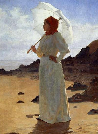 Rene Schutzenberger La Femme en blanc oil painting picture